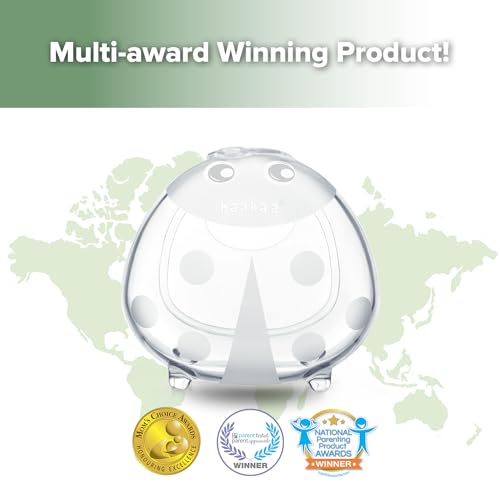 haakaa Ladybug Milk Collector Wearable Milk Collector Ladybug Breastmilk Collector Breastfeeding Milk Catchers Breast Milk Savers 2.5oz/75ml 2 PCS