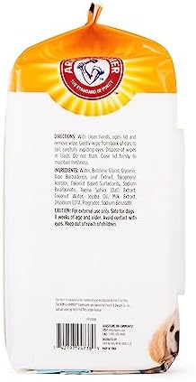 Arm & Hammer for Pets Gentle Puppy Bath Wipes, Coconut Water All Purpose Puppy Cleaning Wipes Remove Odor & Refresh Skin for Pets Gentle Tearless Pet Wipes 100 Count, (Pack of 3)