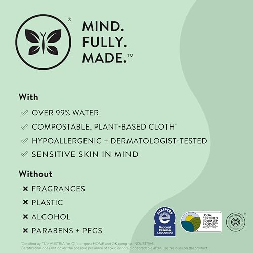 The Honest Company Clean Conscious Multi-Use Wipes | Hypoallergenic + Unscented for Sensitive Skin | Over 99% Water, Compostable, Plant Based, Baby Wipes | Pattern Play, 720 Count