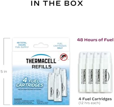 Thermacell Mosquito Repellent Refills; Compatible with Any Fuel-Powered Thermacell Repeller; Highly Effective, Long Lasting, No Spray or Mess; 15 Foot Zone of Mosquito Protection