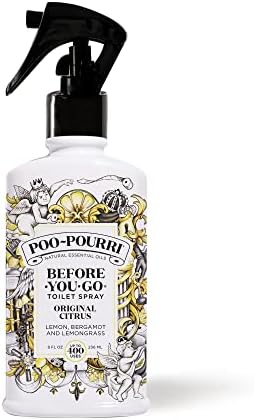 Poo-Pourri Before-You-Go Toilet Spray, Original Citrus, 8 Fl Oz - Lemon, Bergamot and Lemongrass