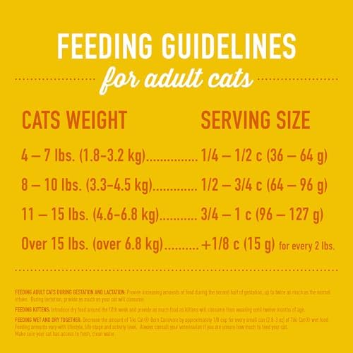 Tiki Cat Born Carnivore High Protein Dry Cat Food, Deboned Chicken & Egg 5.6 lbs. Bag