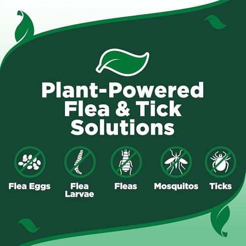 Vet's Best Natural Indoor Flea and Tick Spray – Dog Flea and Tick Treatment for Home, Plant-Based Formula with Natural Oils, Kills Fleas, Eggs & Ticks on Contact, Made in USA, 32 oz