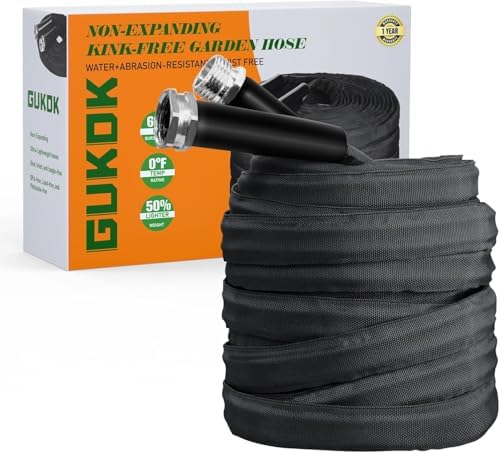 Garden Hose, Lightweight, Ultra Flexible, Durable, Kink-Free Garden Hose, RV, Marine and Camper Hose (25 FT)