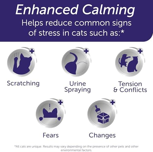 FELIWAY® Optimum 30 Day Cat Calming Refill for Pheromone Diffuser, 48ml - Helps Reduce Common Signs of Stress in Cats & Kittens, Enhanced Calming