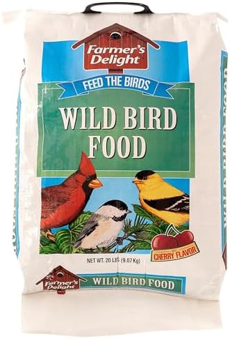 Wagner's 53003 Farmer's Delight Wild Bird Food with Cherry Flavor, 20-Pound Bag