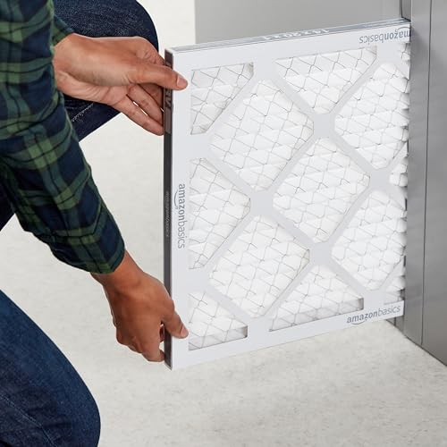 Amazon Basics 14x20x1 Air Filter 6 Pack, MERV 8 AC Furnace Filters (Actual Size: 13.75" x 19.75" x 0.75")