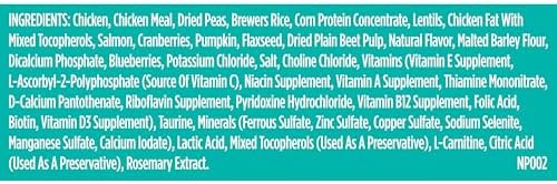 Nutrish Indoor Complete Premium Natural Dry Cat Food, Chicken with Lentils & Salmon Recipe, 14 Pounds (Packaging May Vary)