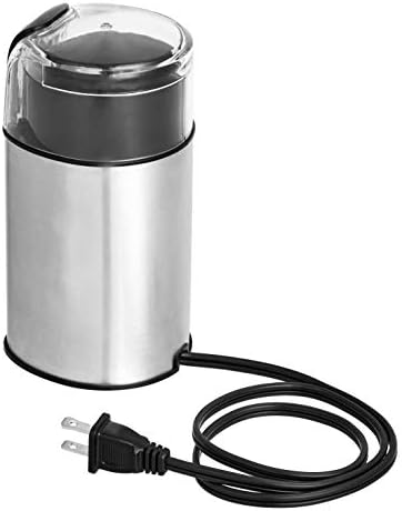 Amazon Basics Electric Coffee Grinder, Coffee Bean and Spice Grinder, With Heavy-Duty Stainless Steel Grind Blades