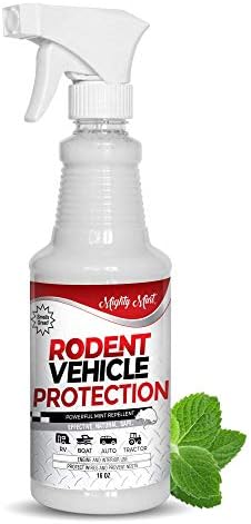 Mighty Mint Peppermint Oil Rodent Repellent Spray for Vehicles – Natural Mouse & Rat Control for Car Engines, RVs, Trucks & Boats – Plant-Based, Extra-Strong Formula – 16 oz