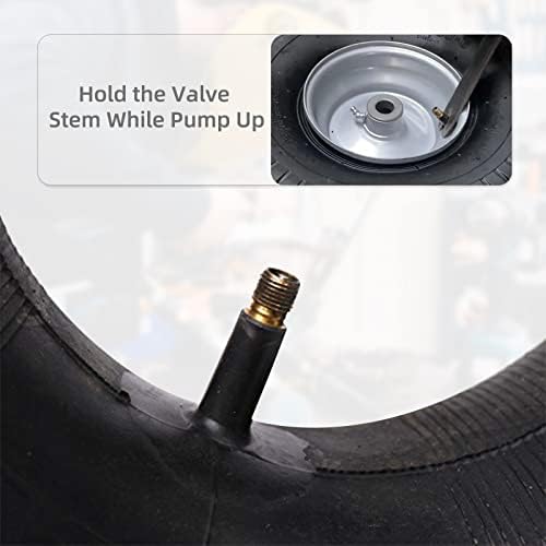 (2-Pack) AR-PRO 15x6.00-6" Inner Tubes with TR-13 Straight Valve Stem - Replacement Lawn Mower Tire Tubes with TR13 Straight Valve Stem - Suitable for Yard Tractors, Wheelbarrows, ATVs, and More