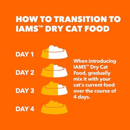 IAMS Proactive Health Adult Hairball Care Dry Cat Food with Chicken and Salmon, 7 lb. Bag