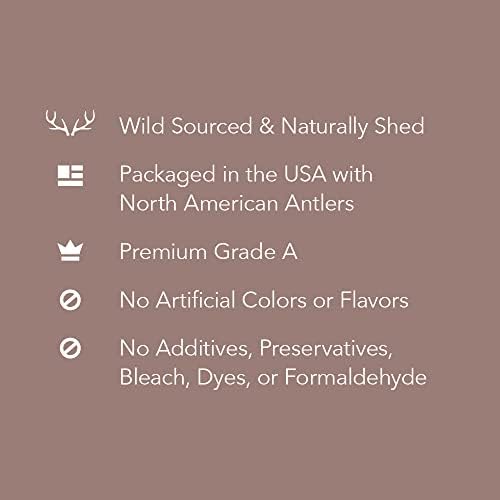 Amazon Brand - Wag Split Elk Antler, Naturally Shed, Long Lasting for Aggressive Chewers, Medium (Best for Dogs 15-30 lbs)