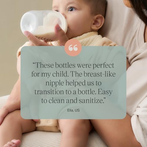 Tommee Tippee Natural Start Anti-Colic 9 oz BPA Free Baby Bottles, 0+ Months, Slow Flow Breast-Like Nipple, Self Sterilizing, Designed for Seamless Transition Between Bottle & Breast, Pink, Pack of 2