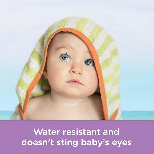 Aveeno Baby Continuous Protection Zinc Oxide Mineral Sunscreen Lotion for Sensitive Skin, Broad Spectrum SPF 50, Tear-Free, Sweat- & Water-Resistant, Paraben-Free, Travel-Size, 3 fl. oz
