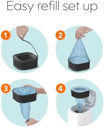 Diaper Genie Jumbo Square Refill, with Continuous Film, can Hold up to 810 Newborn-Sized Diapers per Refill.