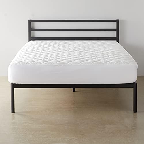 Amazon Basics Hypoallergenic Quilted Mattress Topper Pad, 18 Inches Deep, Twin XL, White