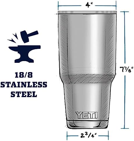 YETI Rambler 30 oz Tumbler, Stainless Steel, Vacuum Insulated with MagSlider Lid, Cosmic Lilac