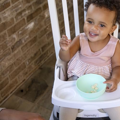 Ingenuity Baby Base 2-in-1 Booster Feeding and Floor Seat with Self-Storing Tray - Cashmere