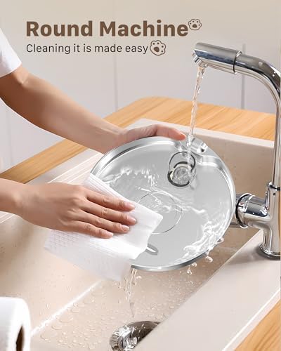 Cat Water Fountain Stainless Steel: 74oz/2.2L Cat Fountain for Drinking - Pet Water Fountain for Cats Inside - Quiet Cats Water Bowl Dispenser - Kitty Drinking Fountains - for Pets& Small Animals