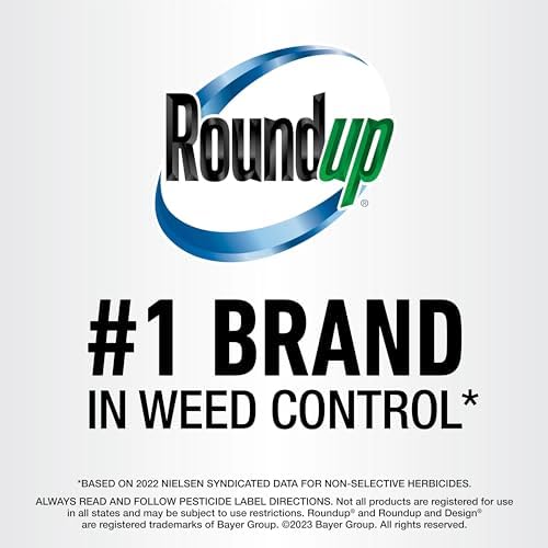 Roundup Weed & Grass Killer₄ Refill, Use in and Around Flower Beds, Trees, Driveways, Walkways & More, 1.25 gal.
