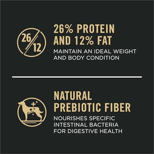 Purina Pro Plan High Protein, Digestive Health Large Breed Dog Food Dry, Chicken and Rice Formula - 34 lb. Bag