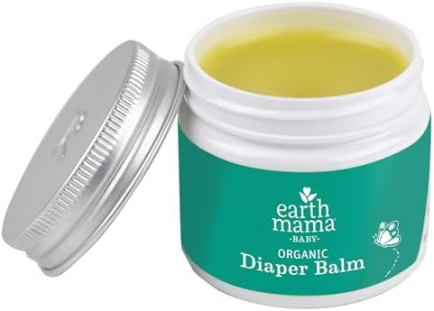 Earth Mama Organic Diaper Balm 2-Ounce | Diaper Cream for Baby | EWG Verified, Petroleum & Artificial Fragrance-Free with Calendula for Sensitive Skin (2-Pack)