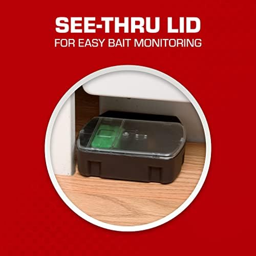 Tomcat Mouse Killer Child and Dog Resistant, Refillable Station for Indoor and Outdoor, 1 Station and 16 Poison Block Refills