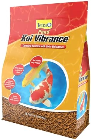 TetraPond Koi Vibrance Soft Sticks, Floating Pond Fish Food for Koi Fish and Ornamental Goldfish, 2.42 Pounds