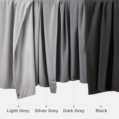 Bedsure Cooling Pillow Cases Queen Size Set of 2, Rayon Derived from Bamboo Cooling Pillowcases for Hot Sleepers, Cool Pillow Covers with Envelope Closure, Gifts, Dark Grey, 20x30 Inches, 2pcs