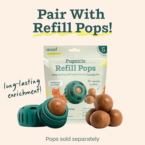 WOOF Pupsicle - Long-Lasting Interactive Dog Toy to Keep Your Pup Busy and Distracted - Safe for Dogs - Low-Mess Design - Dog Toys for Medium and Large Dogs 25-75 lbs
