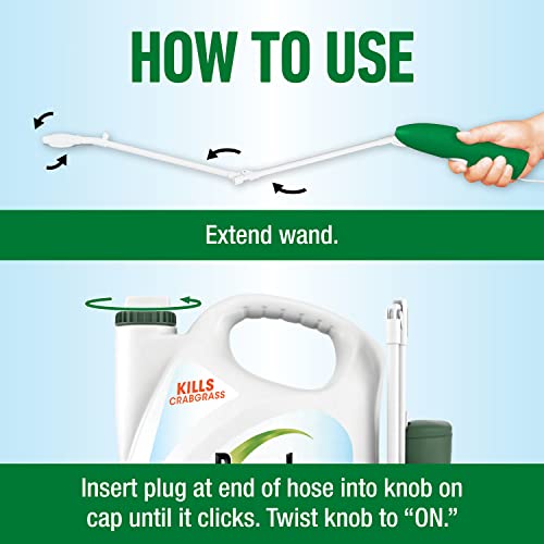 Roundup for Lawns₁ Ready-to-Use with Extend Wand, Tough Weed Killer for Use on Northern Grasses, 1.33 gal.