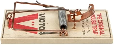 Victor Mouse Traps M150-12, Metal Pedal, Sustainably Sourced FSC Wood, Wooden Mouse Traps - Pack of 12