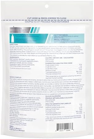 Virbac C.E.T. Enzymatic Oral Hygiene Chews for Dogs Beef 8.4 Ounces