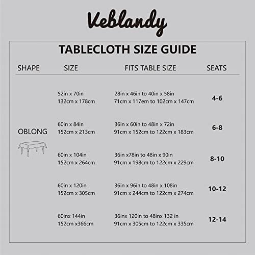 Rectangle Tablecloth Linen Textured Waterproof & Stain Resistant Table Cloth Wrinkle Free Decorative Fabric Farmhouse Table Cover for Dining/Party/Buffet/Wedding, 60 x 84 Inch, Sage Green