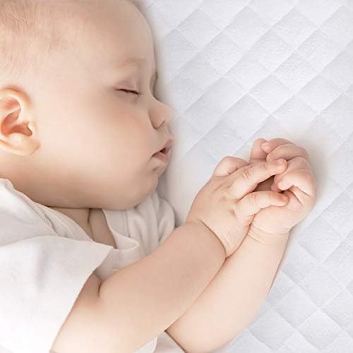 Waterproof Bassinet Mattress Pad Cover Compatible with Baby Delight Beside Me Dreamer Bassinet, 2 Pack, Ultra Soft Surface, Breathable and Easy Care
