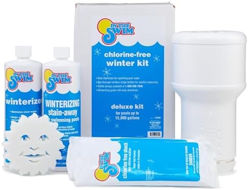 In The Swim Pool Closing Kit - Winterizing Chemicals for Above Ground and In-Ground Pools - Up to 15,000 Gallons