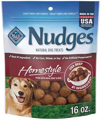 Blue Buffalo Nudges Homestyle Natural Beef and Rice Dog Treats