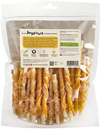 Pet 'n Shape Chik 'n Hide Twists – Chicken Wrapped Rawhide Natural Dog Treats, Small, 16 oz