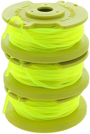 Ryobi One PLUS+ AC80RL3 OEM .080 Inch Twisted Line and Spool Replacement for Ryobi 18v, 24v, and 40v Cordless Trimmers (3 Pack)