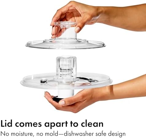 OXO Good Grips Glass Salad Spinner, Large/6.22 Quart, Clear
