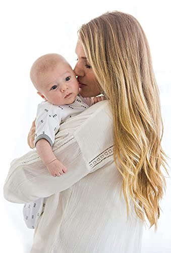 SwaddleDesigns Transitional Swaddle Sack, Arms Up Half-Length Sleeves & Mitten Cuffs, Swaddle for Newborn Transition to Baby Sleep Sack Wearable Blanket, Medium, 3-6 month, 14-21 lb, Heathered Jadeite
