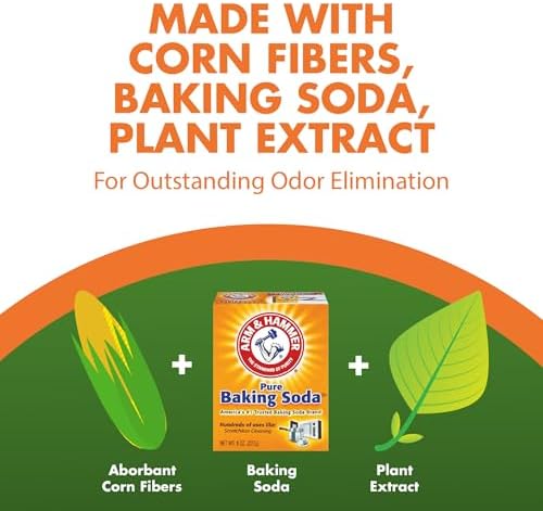 ARM & HAMMER Naturals Clumping Cat , Litter Odor Control, Multi Cat Litter, 18 lb. Bag