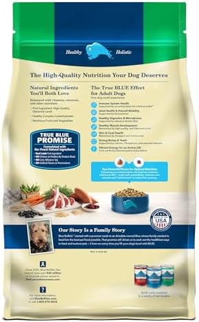 Blue Buffalo Life Protection Formula Adult Dry Dog Food, Helps Build and Maintain Strong Muscles, Made with Natural Ingredients, Lamb & Brown Rice Recipe, 30-lb. Bag