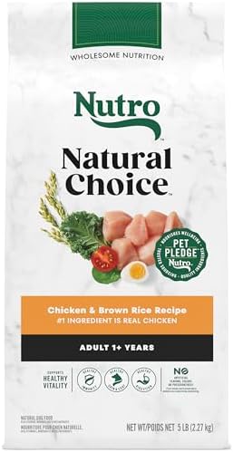 Nutro Natural Choice Adult Dry Dog Food, Chicken and Brown Rice Recipe, 5 lbs.