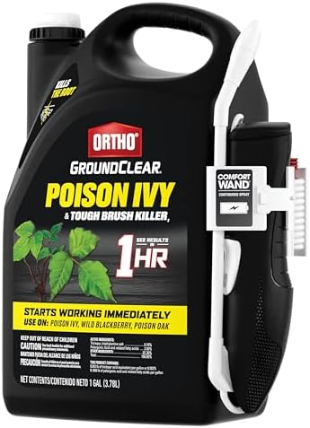 Ortho GroundClear Poison Ivy & Tough Brush Killer3 - Ready-To-Use Weed Killer Spray with Comfort Wand, 1 gal.