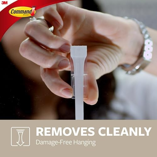 Command Large Satin Brass Double Hooks, 2 Coat Hooks and 2 Command Strips, Damage-Free Hanging with Adhesive, No Tools Great for Hanging Home Decor, Holds up to 4 lb