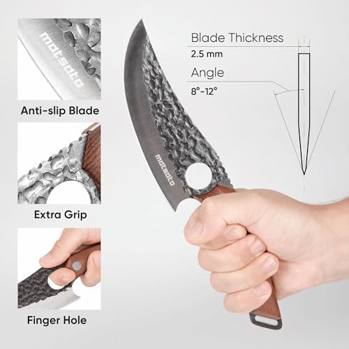 Chef Knife - Perfect Kitchen Knive. Japanese Knife for Cooking, Chopping. Japanese Style Knive for Home, Camping, BBQ. For Balance & Control, 5.8 Inch