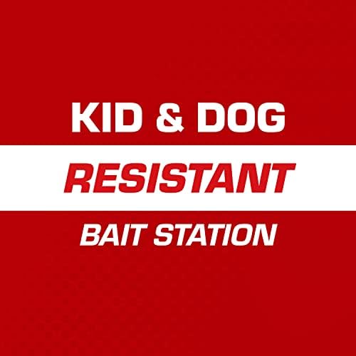Tomcat Mouse Killer Child and Dog Resistant, Refillable Station for Indoor and Outdoor, 1 Station and 16 Poison Block Refills