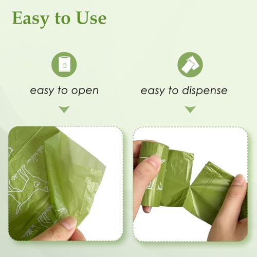 720 Count Unscented 13” x 9”Dog Poop Bags Rolls, Leakproof Strong & Sturdy Waste Bags for Doggie Cat Pet